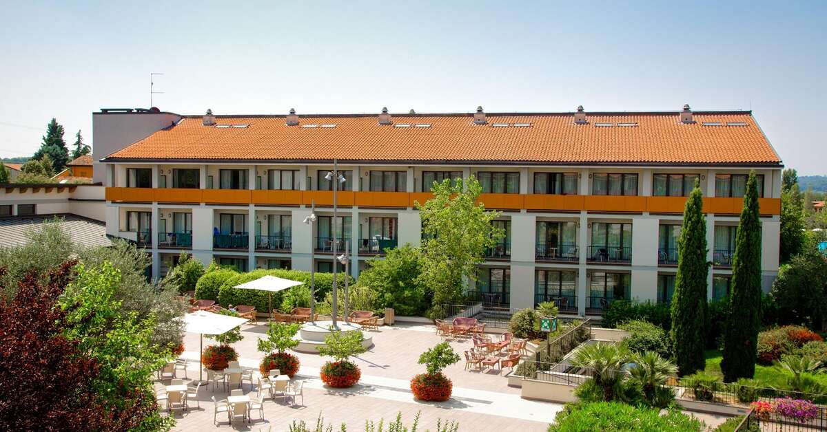 Ein Foto von der Terrasse im Parc Hotel