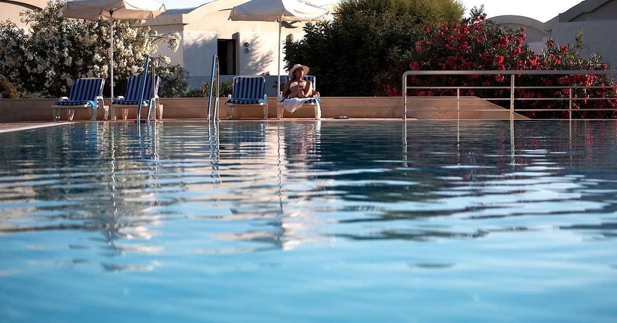 Ein Foto vom Pool im Agapi Beach Resort