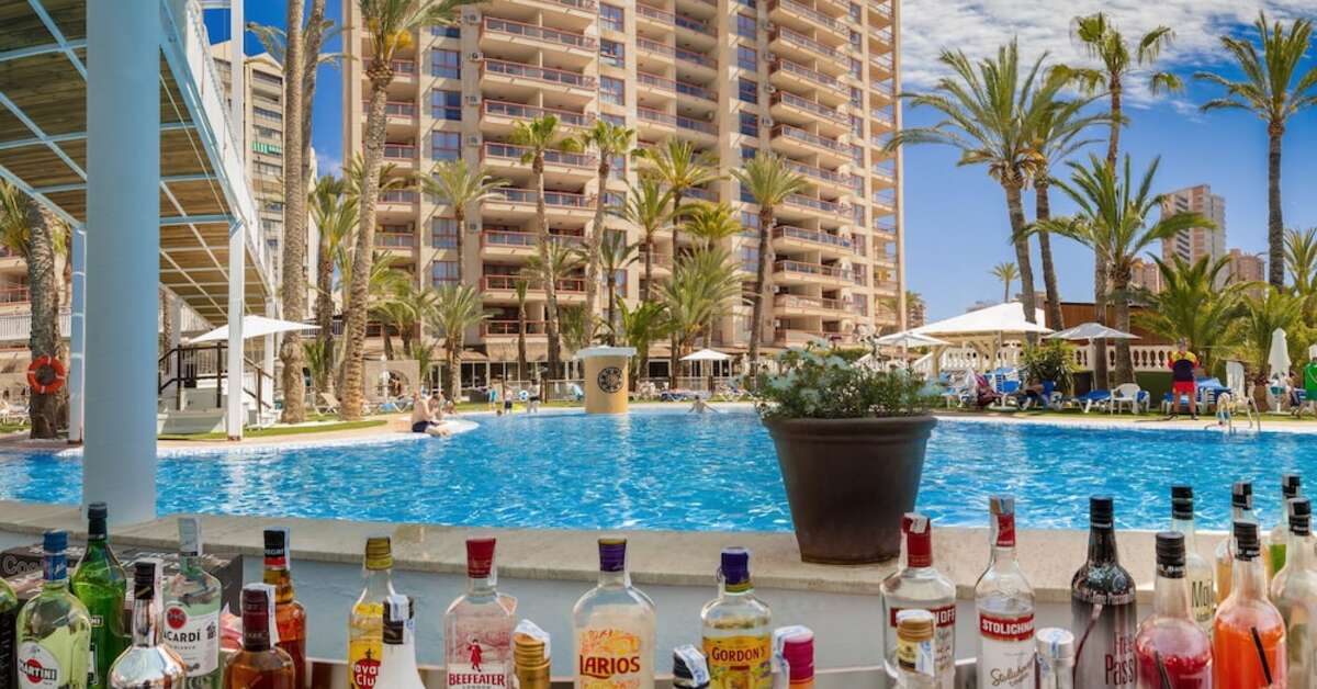 Een foto van het zwembad bij Magic Tropical Splash Aparthotel