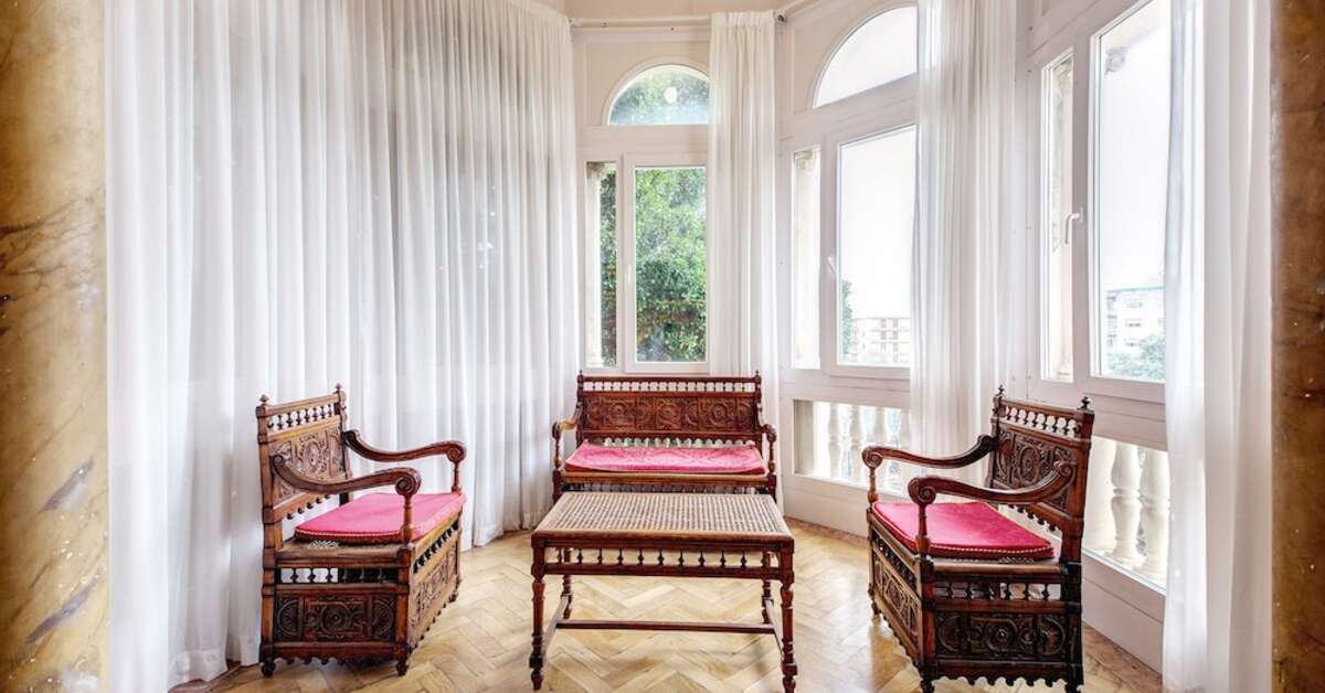 Een foto van het interieur van Grand Hotel Villa Politi