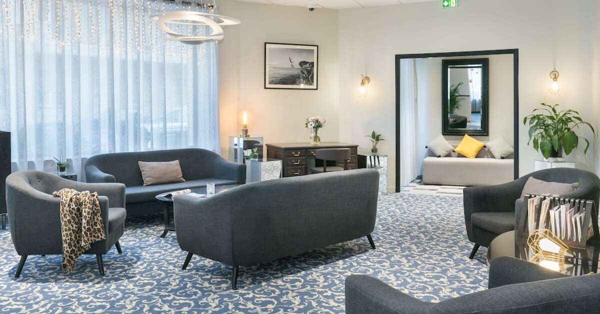Ein Foto vom Innenbereich im Hotel Locarno