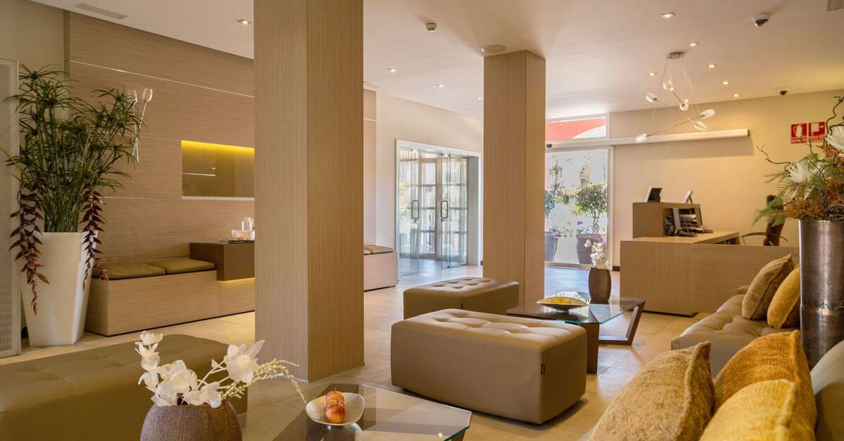 Een foto van het interieur van Appartementen Marola Park