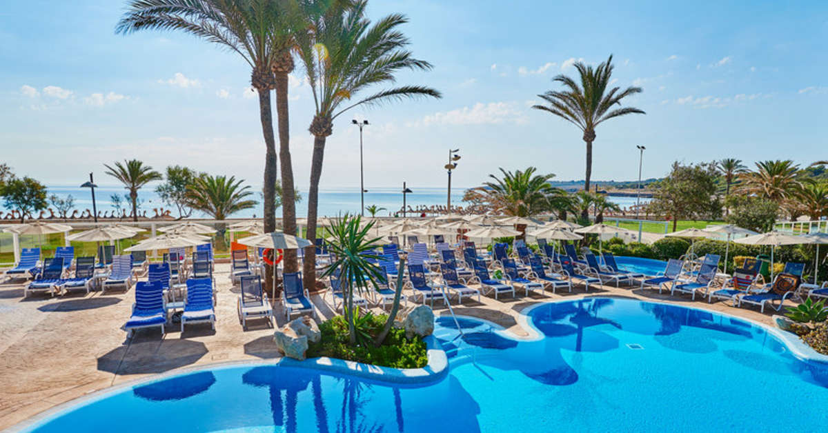 Ein Foto vom Pool im Hipotels Hipocampo Playa