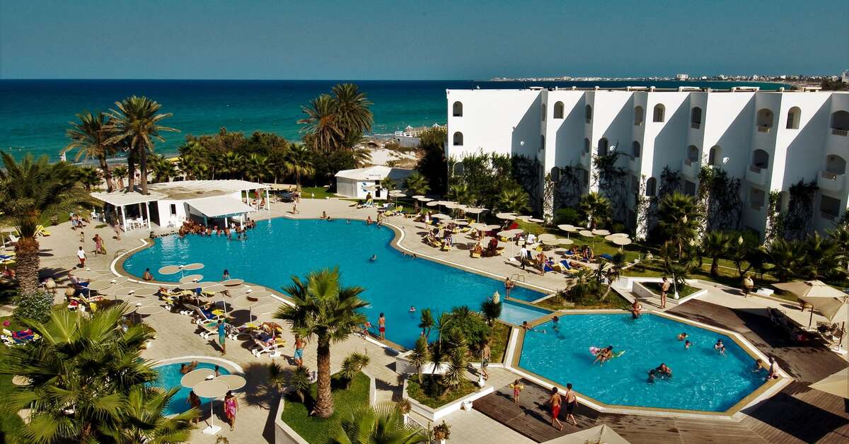 Ein Foto vom Pool im Thalassa Mahdia