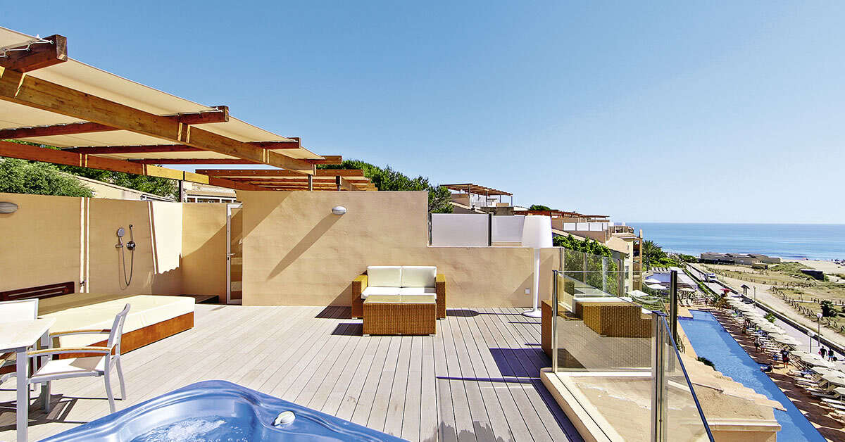 Een foto van de faciliteiten bij Hotel Zafiro Cala Mesquida