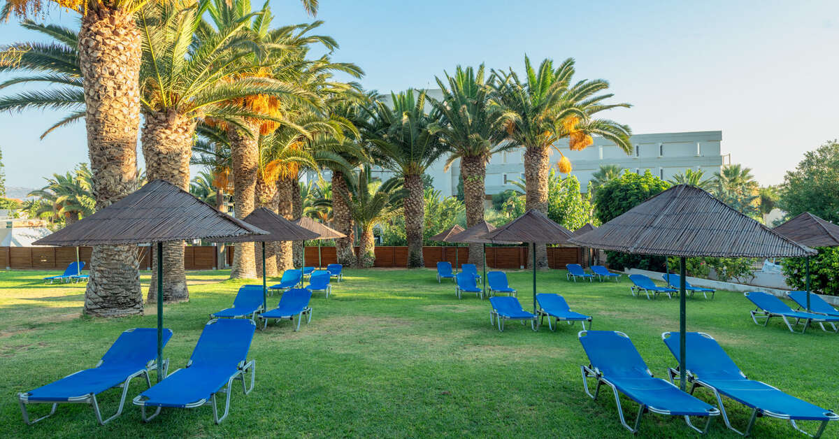 Een foto van het terras bij Hotel Marilena