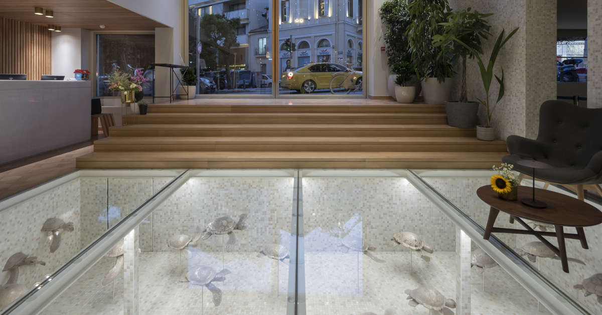 Een foto van het interieur van Coco-Mat Athens BC Hotel