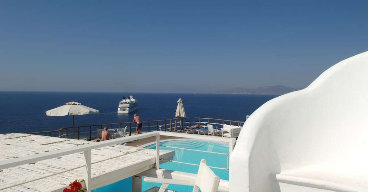 Een foto van het zwembad bij Mykonos View