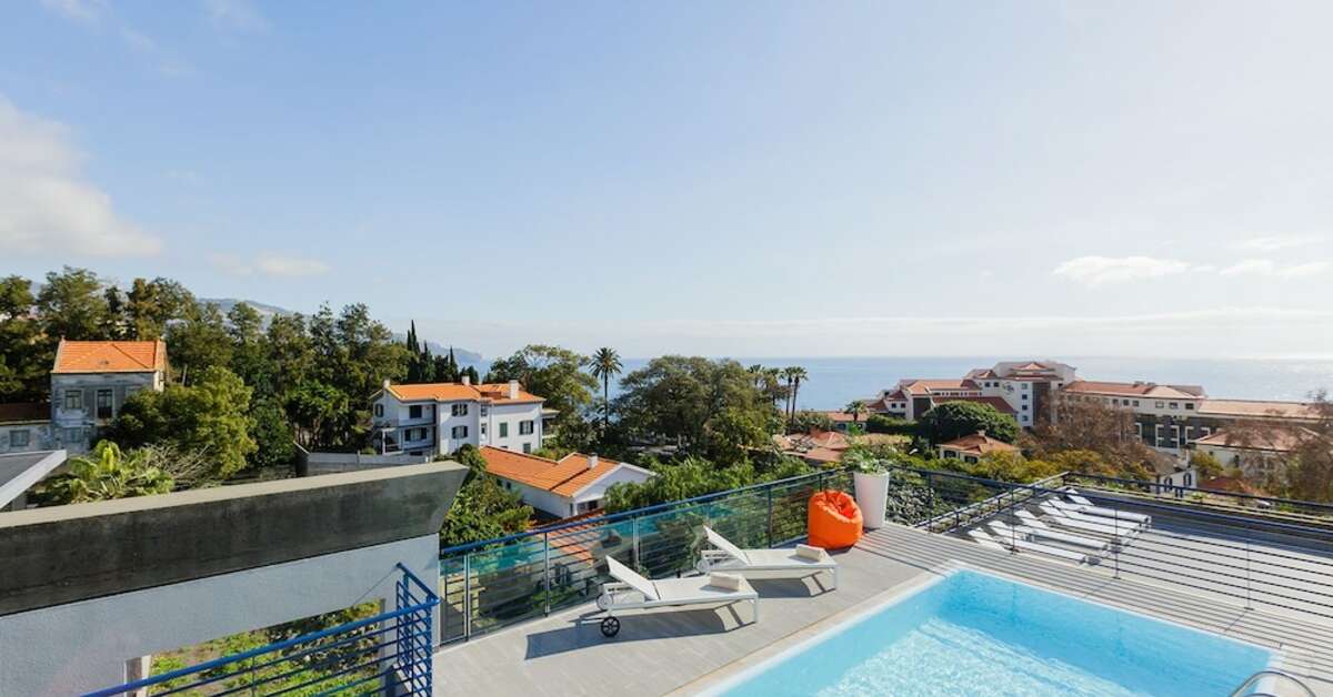 Een foto van het zwembad bij Terrace Mar Suite Aparthotel