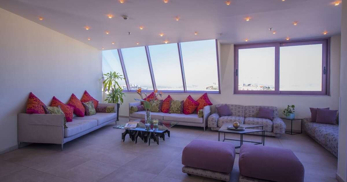 Een foto van het interieur van Novus City Hotel