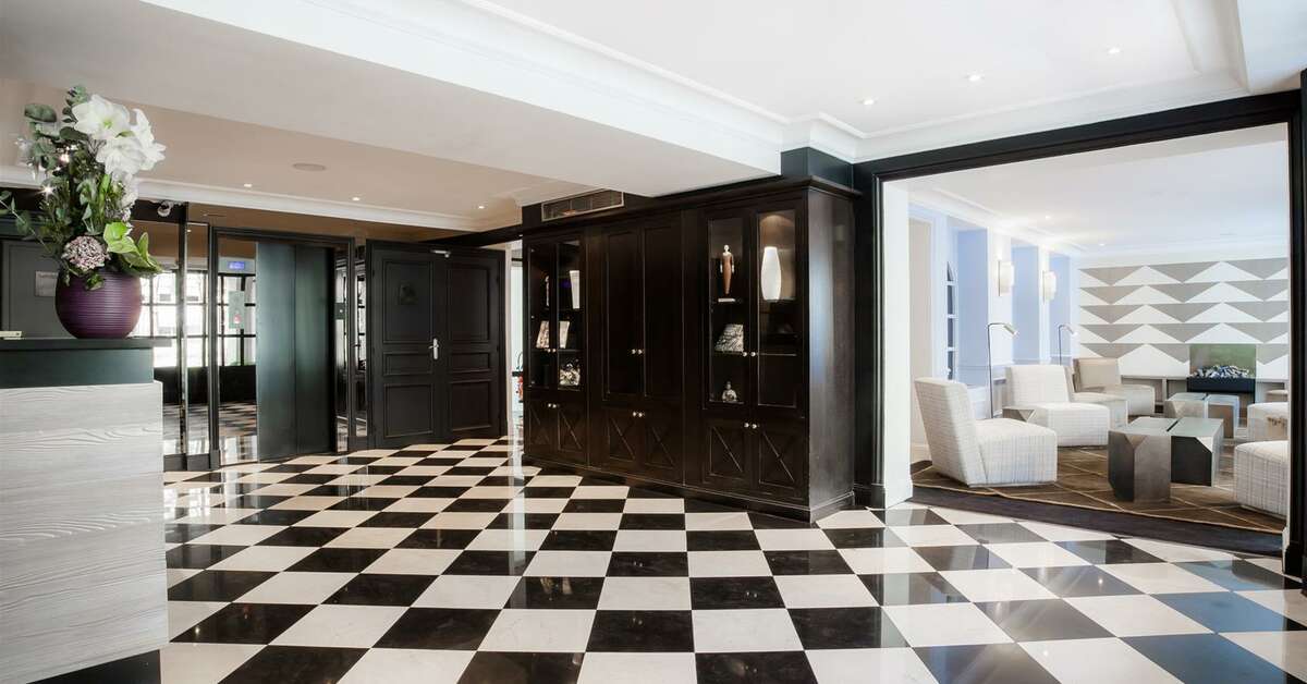 Een foto van het interieur van Hotel Le Royal