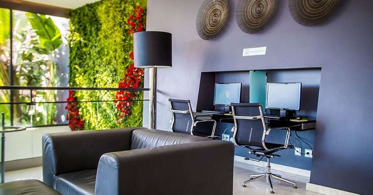 Een foto van het interieur van Hotel Da Rocha