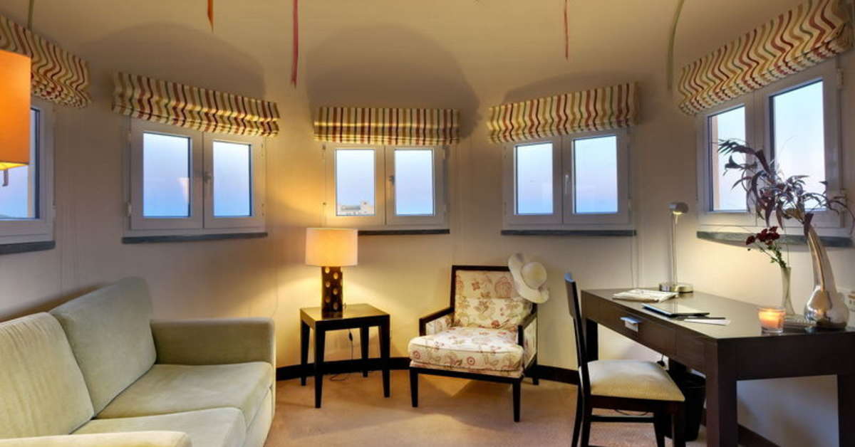Een foto van het interieur van Hotel Inglaterra