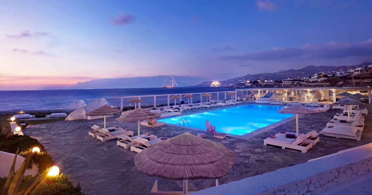 Een foto van het zwembad bij Mykonos Bay Hotel
