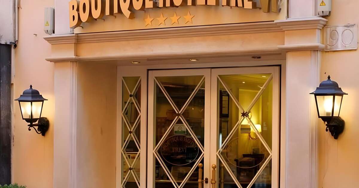 Ein Foto von der Außenansicht des Boutique Hotel Trevi