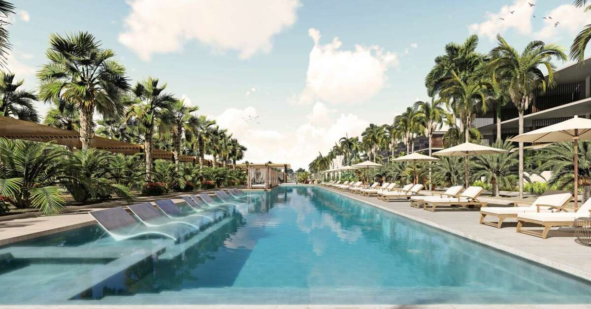 Ein Foto vom Pool im Live Aqua Beach Resort Punta Cana
