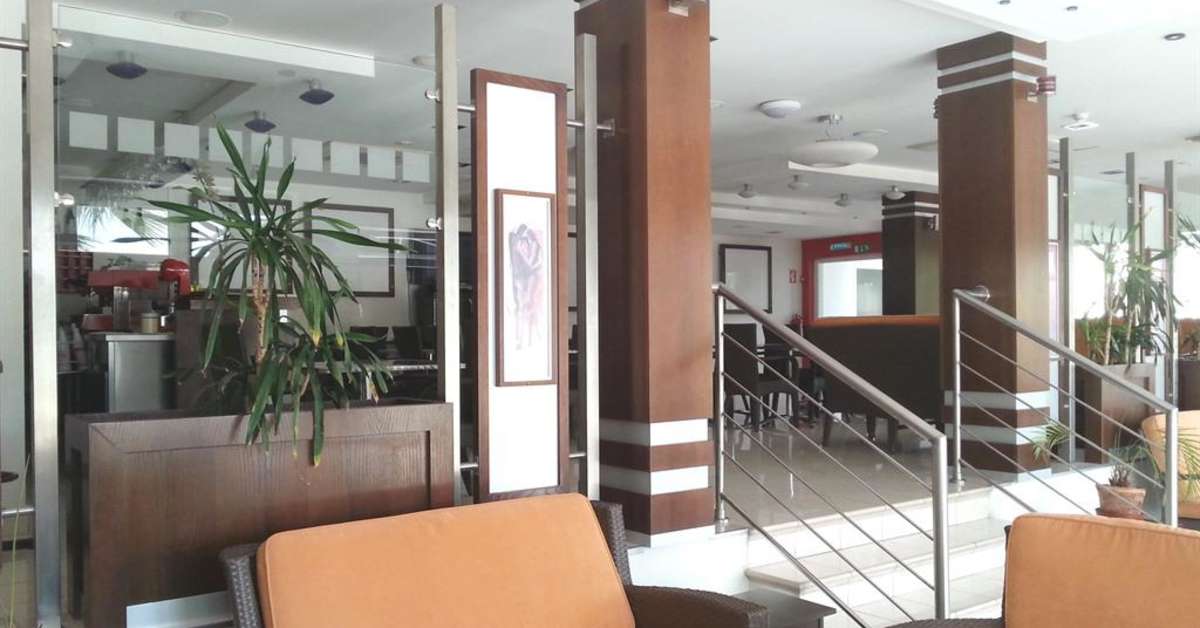 Een foto van het interieur van Marion Hotel