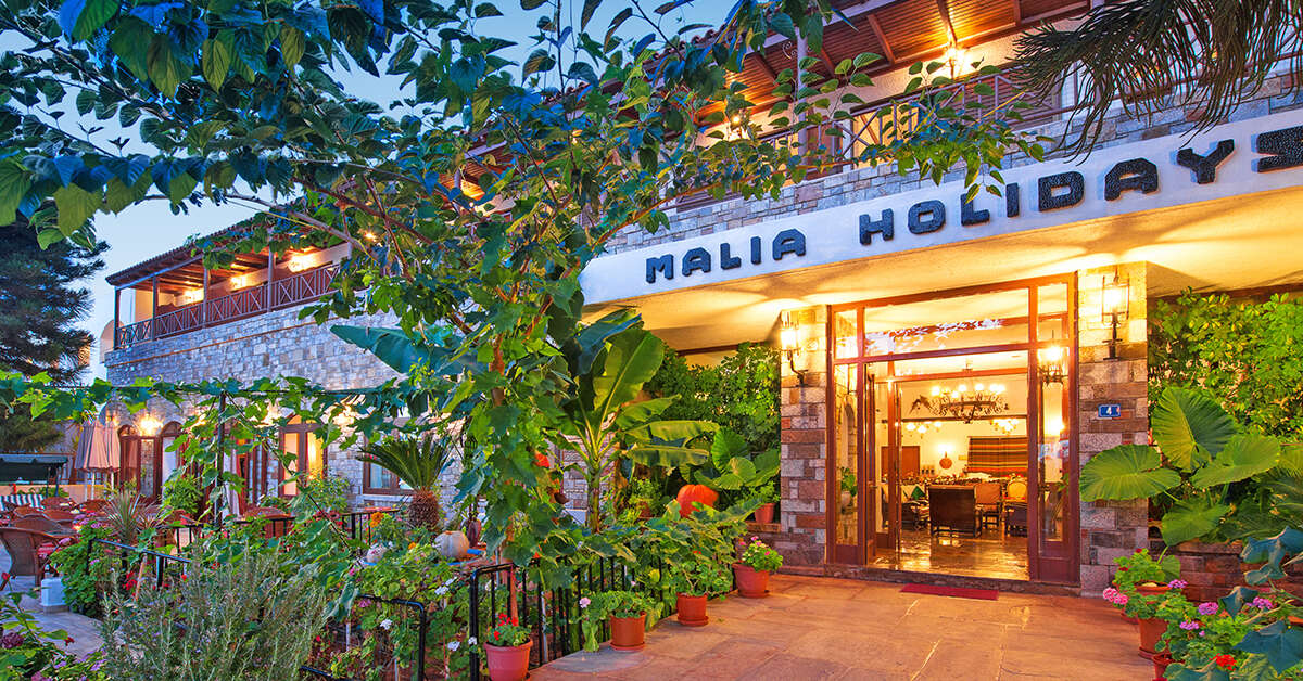 Een foto van de buitenkant van Malia Holidays