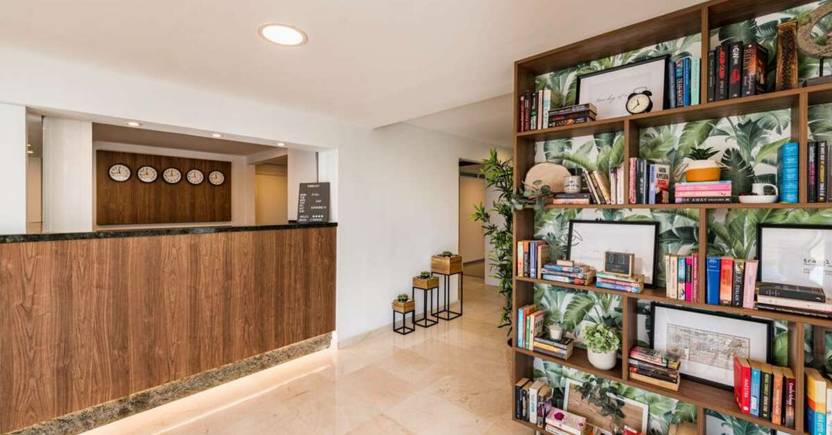Een foto van het interieur van Appartementen Roca Verde
