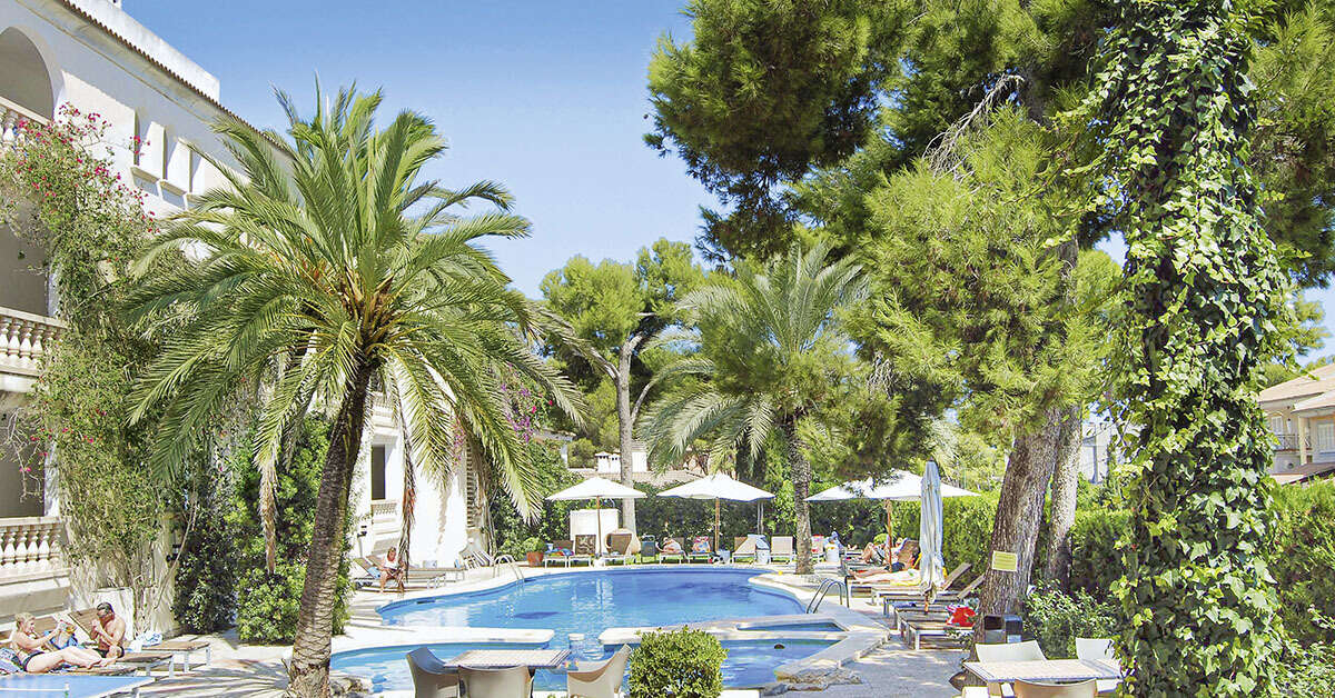Ein Foto vom Pool im Es Baulo Petit Hotel