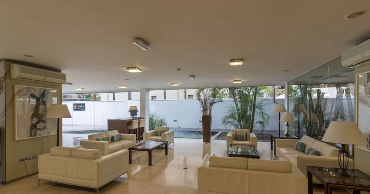 Een foto van het interieur van Colon Rambla Hotel