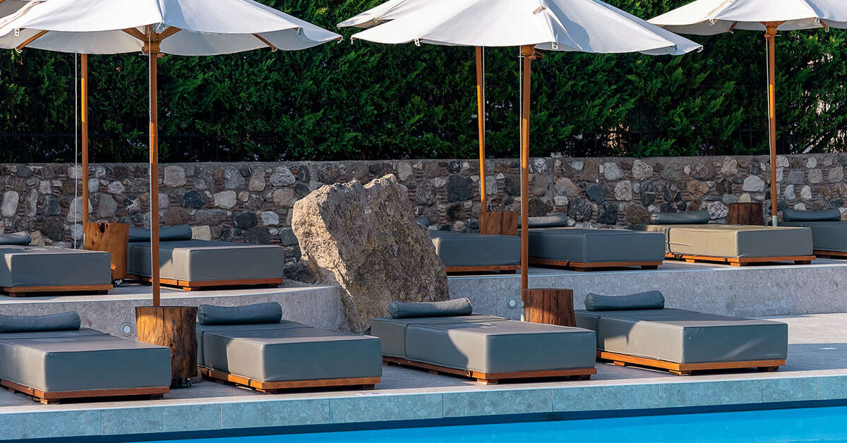 Ein Foto vom Pool im Diamond Boutique Hotel