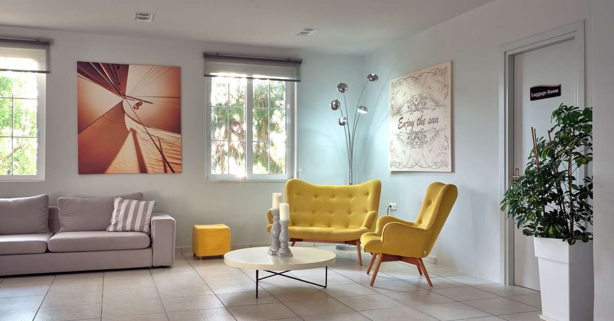 Een foto van het interieur van Koukounaria Hotel & Suites