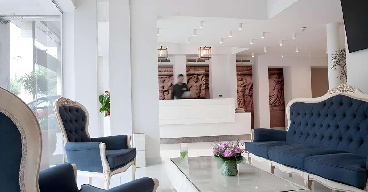 Een foto van het interieur van Acropolian Spirit Boutique Hotel