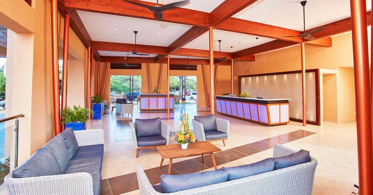 Een foto van het interieur van Divi Dutch Village Beach Resort