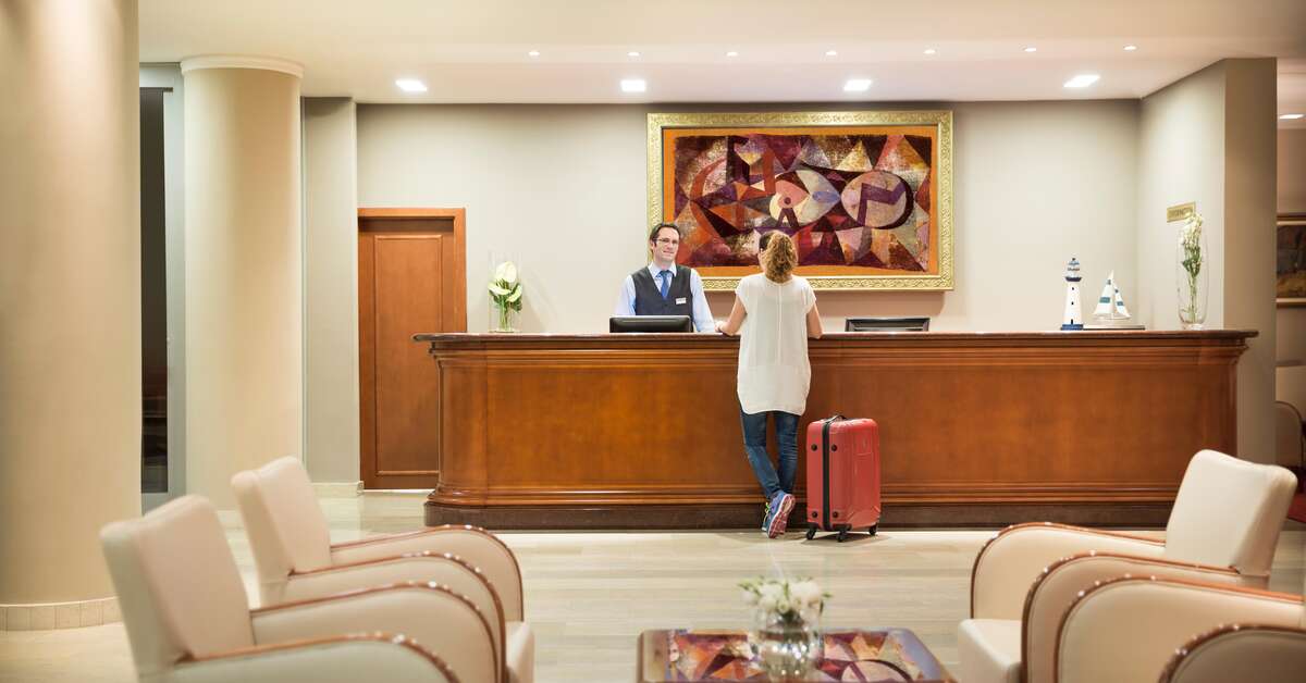 Een foto van het interieur van Aminess Vival Grand Azur Hotel