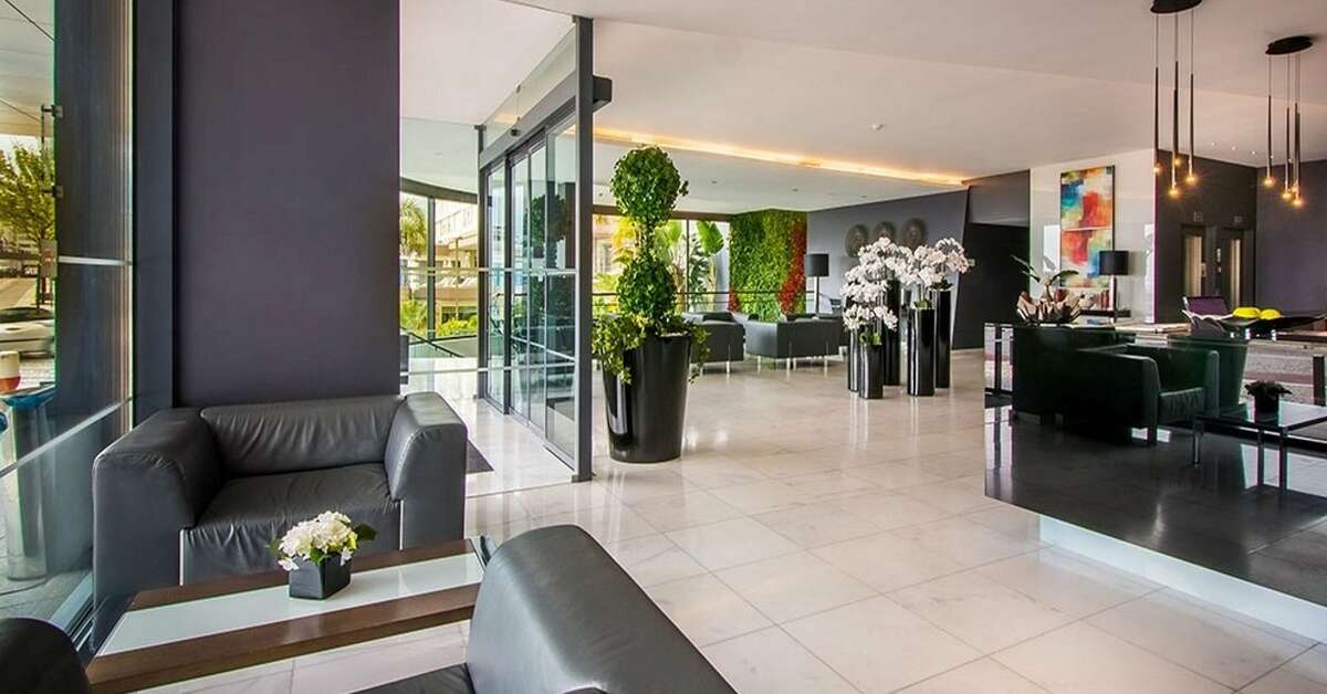 Een foto van het interieur van Hotel Da Rocha