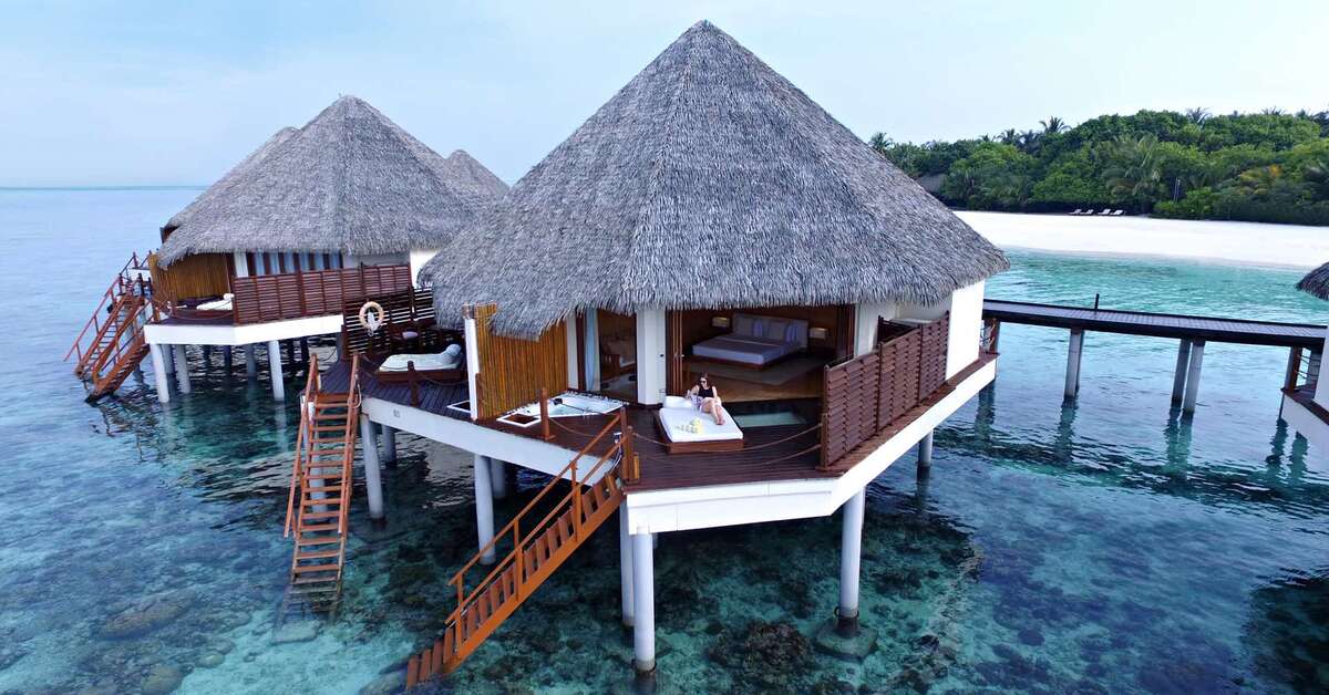 Ein Foto von der Außenansicht des Adaaran Prestige Water Villas