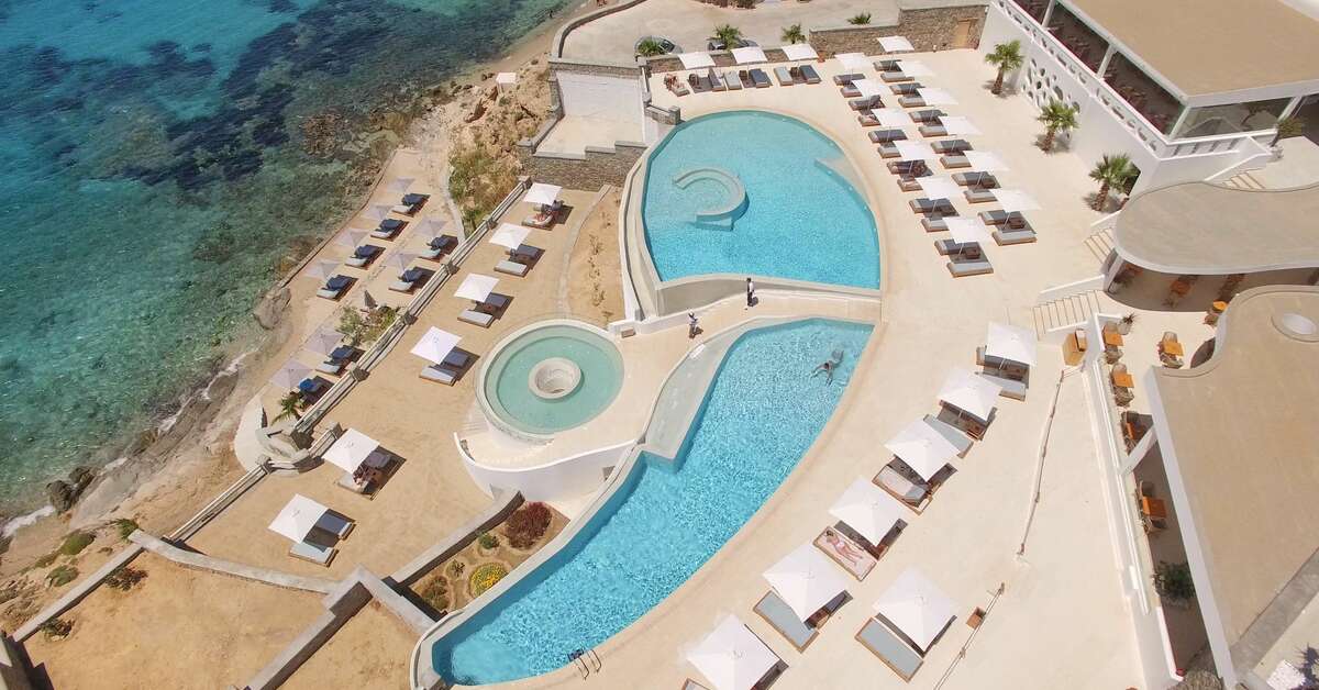 Een foto van het zwembad bij Anax Resort & Spa