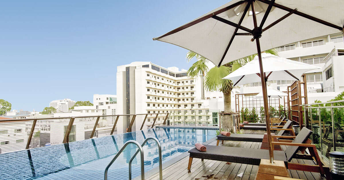 Een foto van het zwembad bij Sunshine Residence