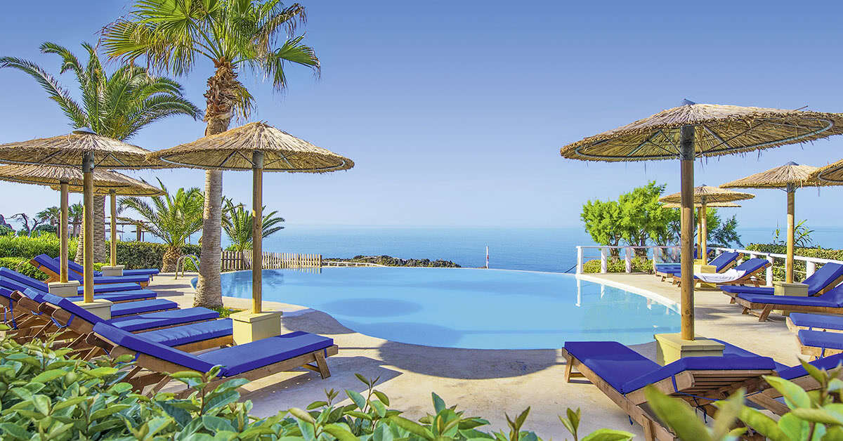 Ein Foto vom Pool im Kalypso Cretan Village Resort & Spa