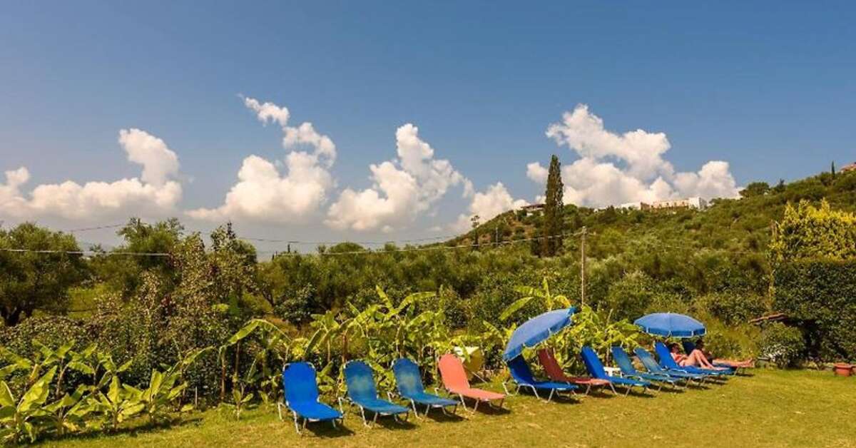 Een foto van het terras bij Sunrise Hotel Tsilivi