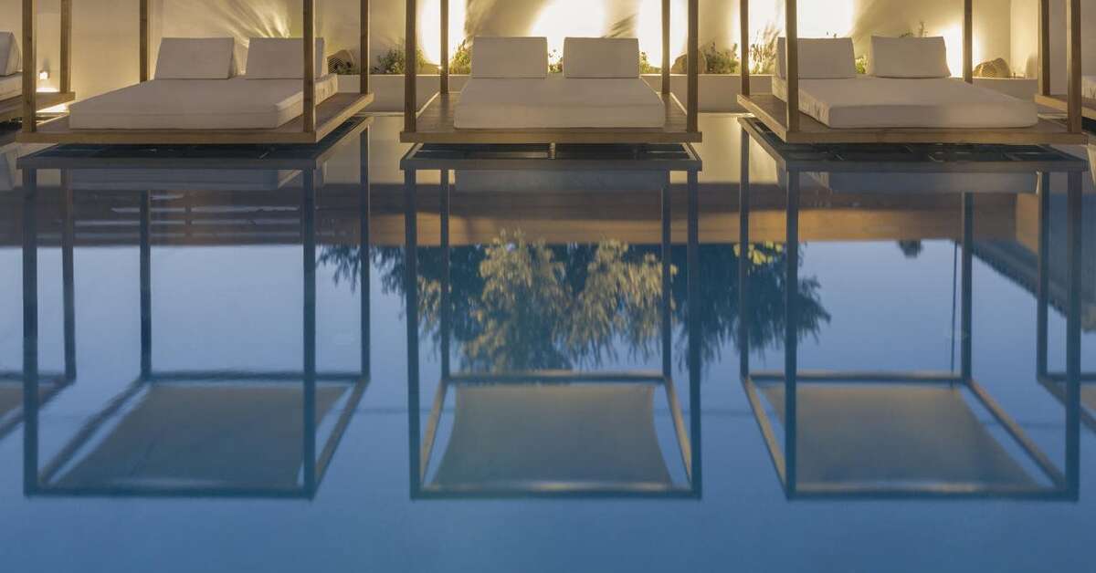 Een foto van het zwembad bij Samian Mare Hotel Suites & Spa