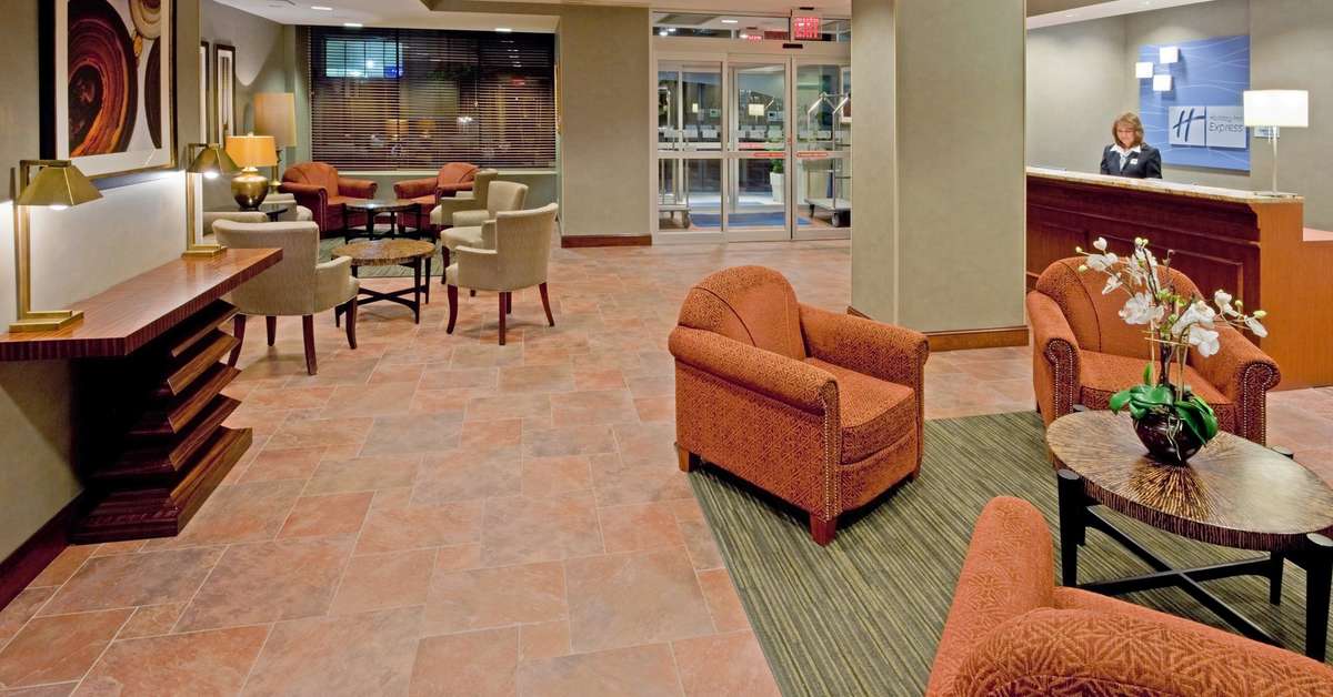 Een foto van het interieur van Holiday Inn Express New York City Times Square