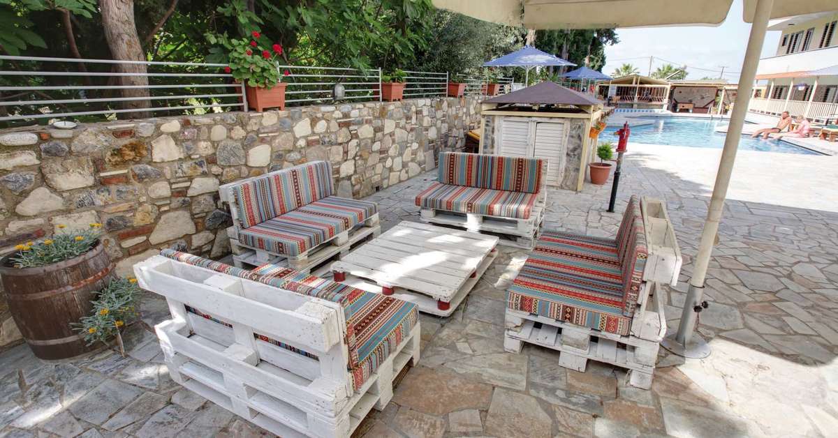 Een foto van het terras bij Sunny Days Hotel & Appartementen