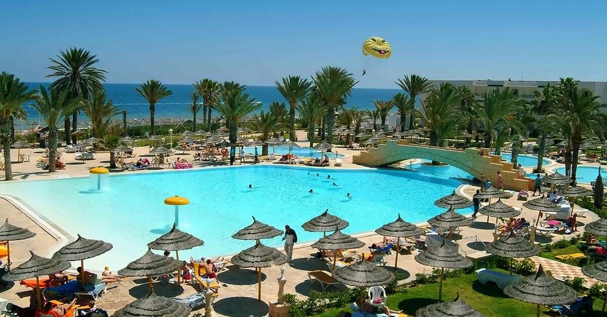 Een foto van het zwembad bij Houda Golf & Beach Resort