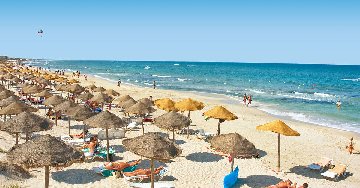 Een foto van het strand bij El Mouradi Cap Mahdia