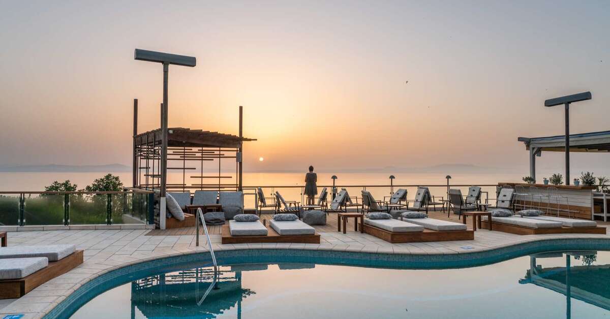 Een foto van het zwembad bij Rigas Boutique Hotel