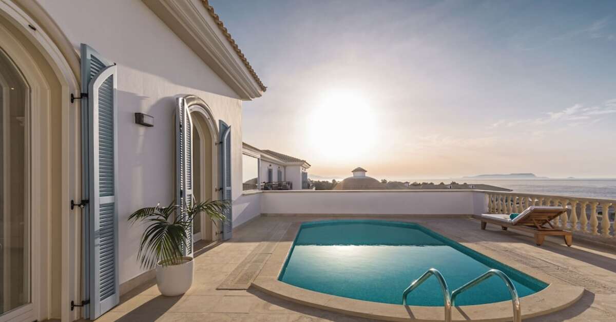 Een foto van het zwembad bij Mitsis Laguna Resort & Spa