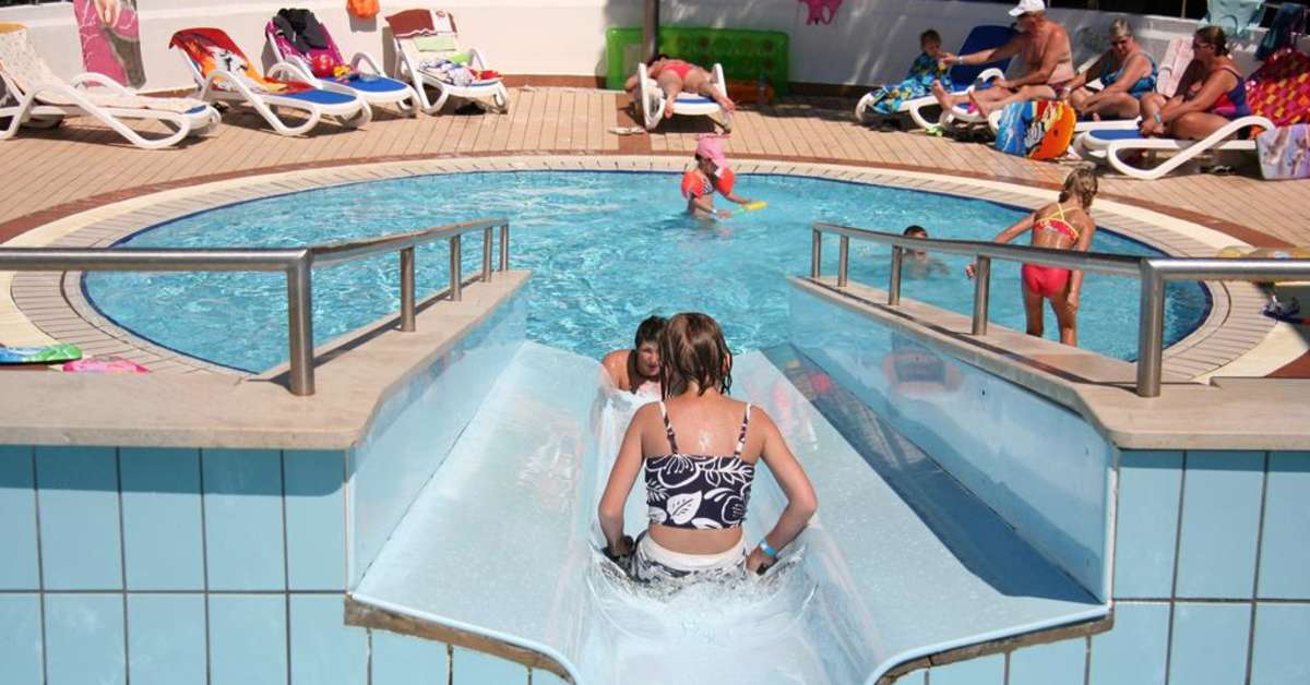 Ein Foto vom Pool im Maistra All Inclusive Resort Funtana