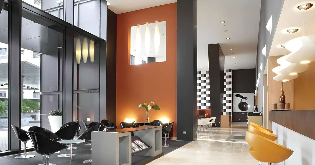 Een foto van het interieur van Hotel Ilunion Aqua 3