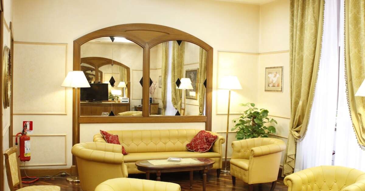 Een foto van het interieur van Hotel Torino