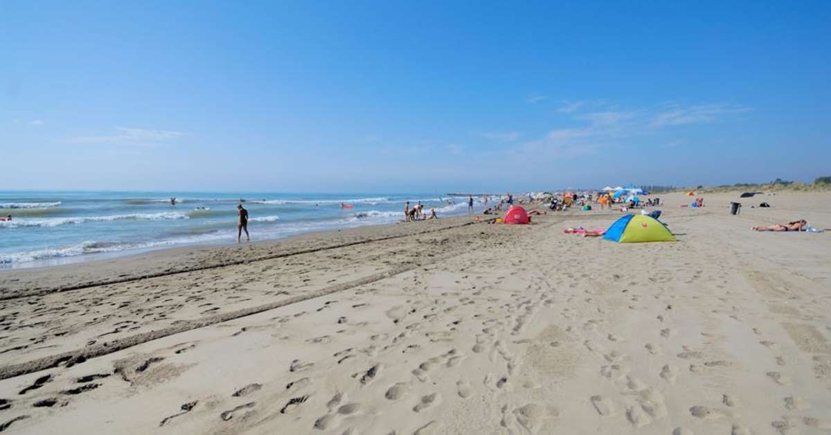 Een foto van het strand bij Camping Ca Savio