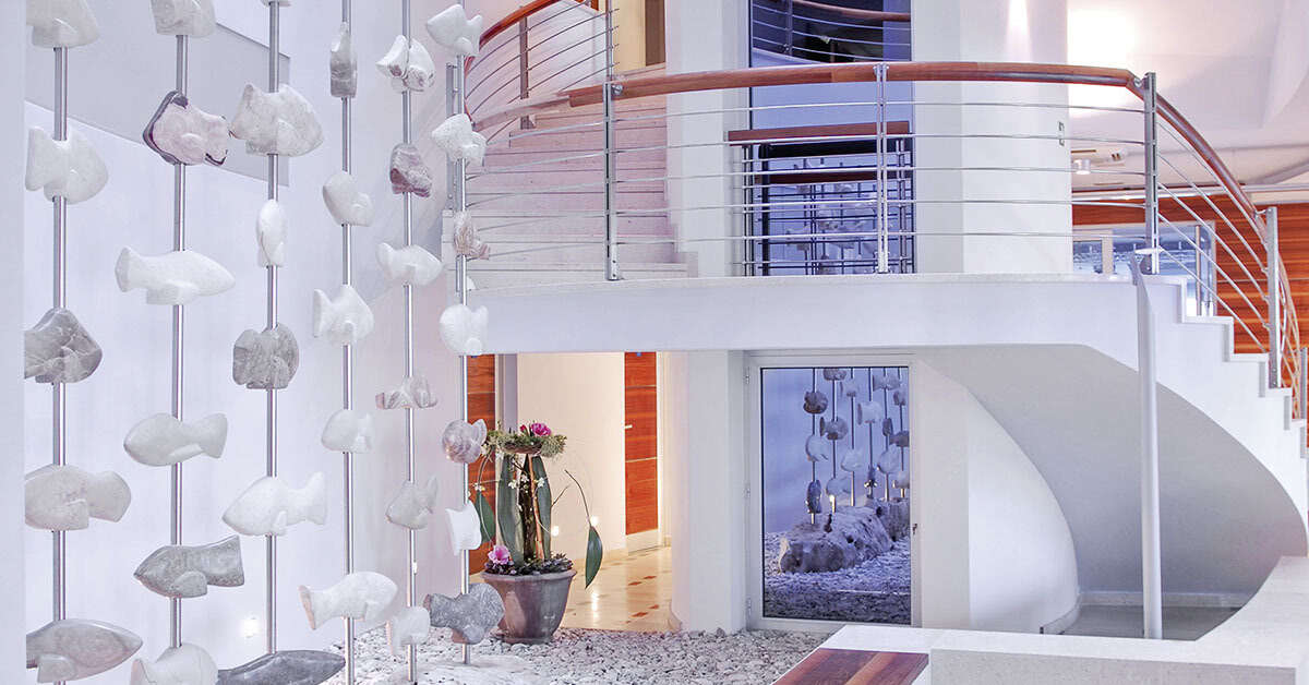 Een foto van het interieur van Hotel Pastura