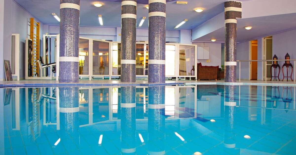 Een foto van het zwembad bij Mythos Palace Resort & Spa