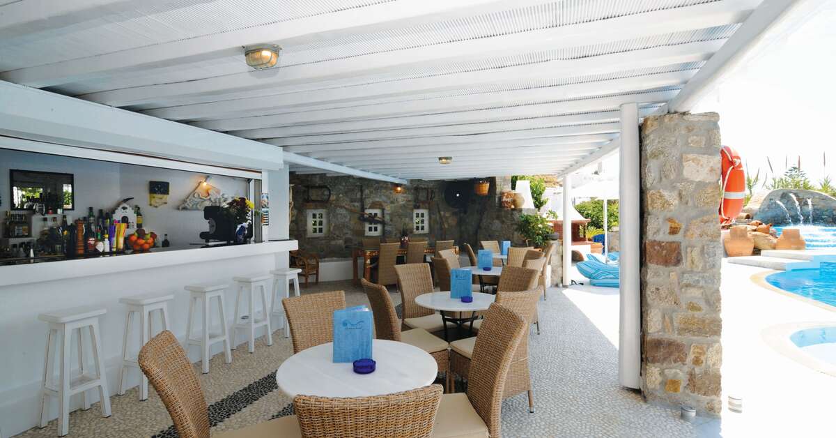 Een foto van de faciliteiten bij Hotel Kamari Beach